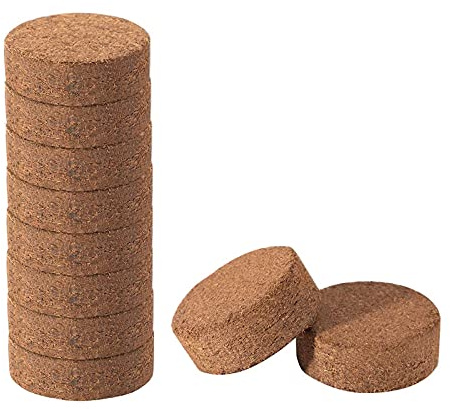 Betos Leichte Pflanze, komprimierte Basis, Garten-Schalen, Faser, Blumenerde, 10 Stück Kokosnuss-Torf-Ernährungsblock