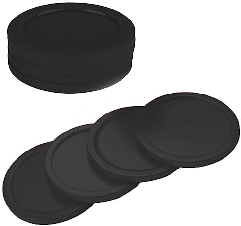 4-Pack 3.25-Inch Air Hockey Pucks - Professional, Durable Pucks for Large Tables - Compatible with Standard Pushers and Goals - Best Air Hockey Accessories for Fun and Entertainment by INSCOOL