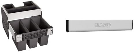 BLANCO SELECT II 60/3 Orga | Kunststoff, Aluminium | 60er Unterschrank & MOVEX | Komfortable Fußbedienung für alle Auszugsfronten in Küchenunterschränken