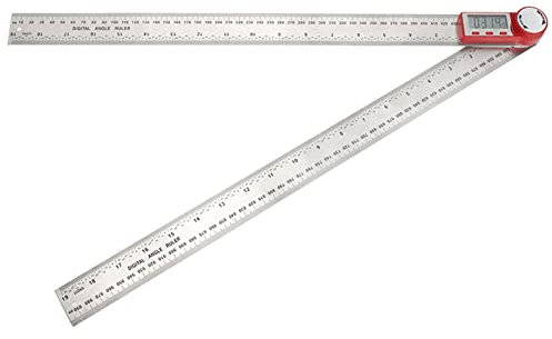 Digitales Winkelmesser-Lineal, 360-Grad-Digital-Winkelmesser-Anzeige, Winkellineal Zum Messen, Holzbearbeitung, Bau, Wandwinkelmessung(0-500mm)