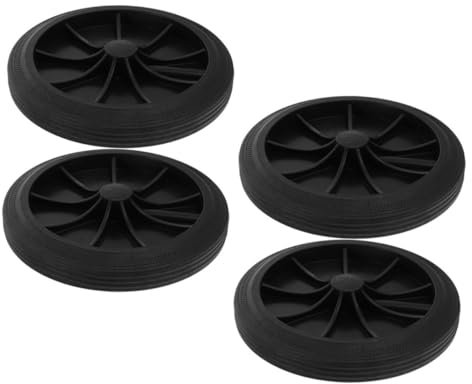 CAXUSD 4 Pièces Lot de roulettes De Rechange pour Poubelle roulettes pour Poubelle Extérieure Détachées pour Grandes