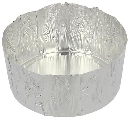 Monouso | 100 Moldes de Aluminio para Magdalenas, 68x60x30mm, Cápsulas para Pastelería, Repostería, Cupcakes, Muffins, Eventos, Catering, Fiestas