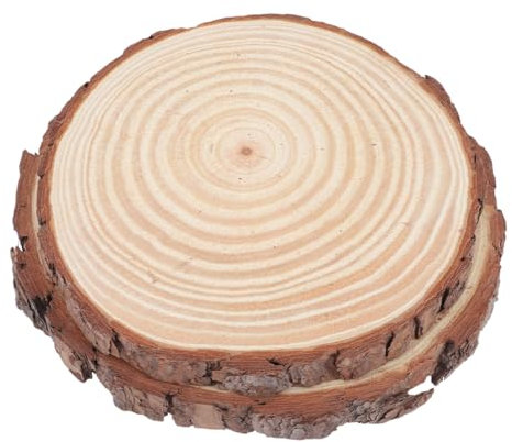 Happyyami 2stücke Gartenpflaster Aus Holz Runde Stepping-scheibe Für Gehwege Im Freien Trittstein Für Garten Und Rasen Filigranes Design Als Dekoration Für Haus Und Garten