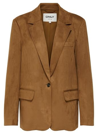 ONLY Onlina Life L/S Faux Suede Blazer TLR Nuthatch, 38, Nuthatch, 40