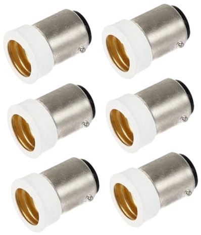 DOITOOL Kit De Réparation De Luminaire 6 Pièces Adaptateur Dampoule À Vis Conversion Rapide B15d Vers E14 Pour Convertisseur De Base De Douille De Lampe