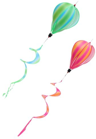 TOPBATHY 2stücke Heißluftballon Wind Spinner Dekoration Hängende Garten Ornament Für Außenparty Feste