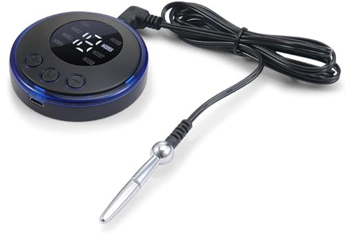 BDSMYOU Elektro Dilator Harnröhre Edelstahl Penis Plug,mit 8 Elektro Modi,Sexuelle Harnröhren Dilatatoren Männer Penisplug Katheter,Sexspielzeug für Männer Solo (A, S)