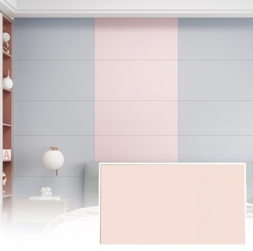 RENLXFI Dalle de Plafond Dalles De Plafond en Plastique À Coller, Autocollant De Décoration De Papier Peint pour Studio D'intérieur/Panneau Plafond, 60x30 CM Panneau Lambris Commercial(Pink,80 Pack)