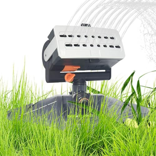 Aspersor de jardín Aspersor de agua para césped, aspersor de jardín ajustable, aspersor automático de césped, aspersor de agua de conexión rápida, 4 modos de pulverización, de riego para patio