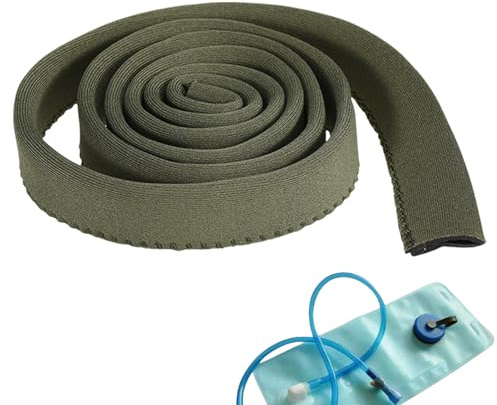 Quzente Manicotto per sacca idrica, copertura per tubo dell'acqua in gomma, copertura termica per la maggior parte dei tubi standard per sacchetti d'acqua