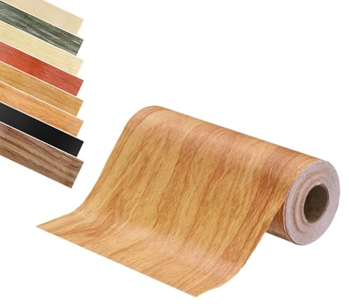 QUARKZMAN Nastro Effetto Legno 2 x 33Ft Nastro Autoadesivo Legno | per Angoli Pareti Tavolo Porta Battiscopa Pavimento Divano Mobili Decorazione Casa, Riparazione Patch Riparazione