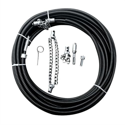 Flex-Shaft Sewer Descaling Chain,Multi-Purpose PVC Pipe Maintenance Tool,Push-Type Rotary Cable Sewer Dredge,Spring Drain Clog Remover,Pipeline Blocks Drilling Tools,for 16mm Spring