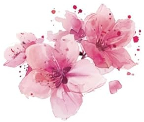 Temporary Tattoos For Adult 2 Pcs Of Chinese Style Cherry Blossom Face Stickers Flower Color Waterproof Female Long-Lasting Wrist Clavicle Female Small Picture Large Picture Stickers Fake Tattoos
