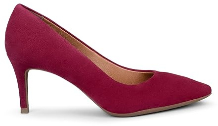 miMaO Stiletto, Zapatos cómodos de Tacon Fino Piel de Ante Granate, EU 37