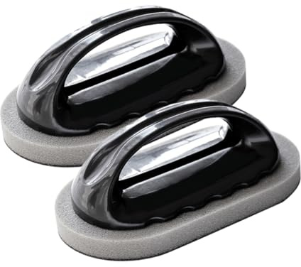 MUELODSIC Esponja de Limpieza Mango Ergonómico, Reutilizable, 2 Piezas, para Cocina y Utensilios del Hogar, Elimina Suciedad Facilidad