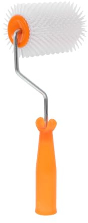 Sosoport Self-Leveling Screed Spiked Roller 4 Inch with 13mm Teeth Height, Latex Floor Paint Pipe Paint Roller for Floor Coating and Defoaming Applications