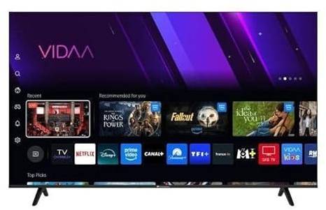 Continental Edison TV LED QLED 65“ (164 cm) - 3xHDMI - 2xUSB - Noir - CELED65SV2QL25B6