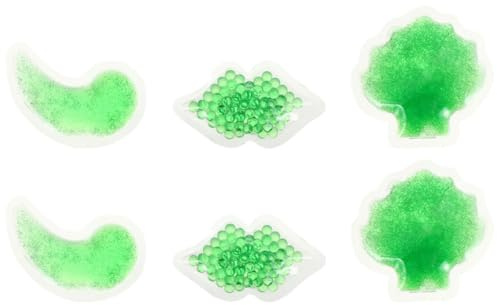 HOOWIFFY Kühlakkus 6 Stück Lippenförmige Pads aus Pvc für Hot und Cold Therapie Wiederverwendbare Gesichtsgelpads zur Schmerzlinderung und Schönheitspflege Geeignet für Arztpraxen