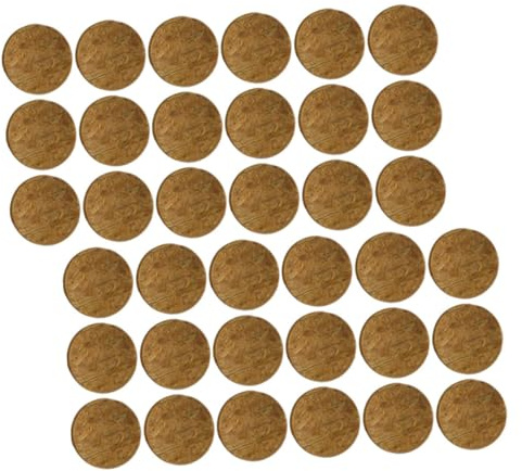 Toddmomy Aquarium Coconut Shell Chips Natural Driftwood Decoration 25mm Round Pieces for Fish Tank Landscaping and Aquatic Scenery Creation