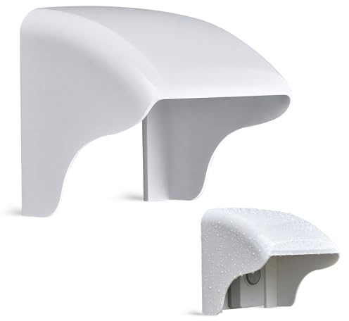 Copertura Impermeabile per Campanello, 1 Pezzi Bianco Senza Fili da Esterno Protezione Esterna Impermeabile Copertura Antipioggia Campanello per Pulsante del Campanelli Citofono