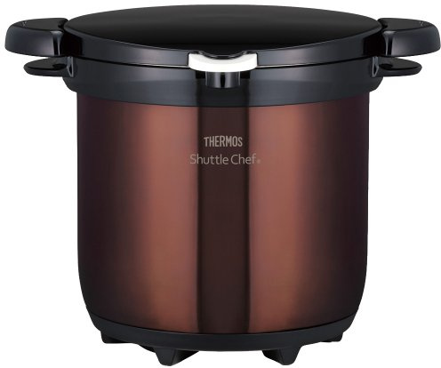 THERMOS vacuum heat insulation cooker Shatorushefu 4.5L Clear Brown KBG-4500 CBW