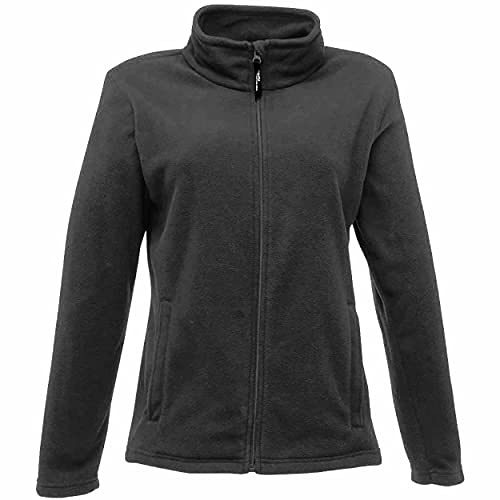 Regatta Women's Ladies Micro Full Zip Fleece Jacket, Black (Black), 16 (Manufacturer Size:16)