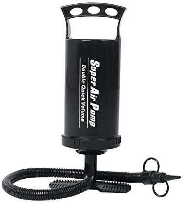 Jilong DAP 1,2L Handpumpe Luftpumpe Doppelhubpumpe 4 PSI Pumpe mit 2 Adapter Luftdüsen Aufsätze