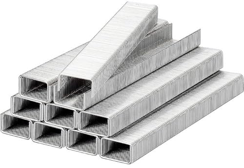 kwb Klammern, Typ Flachdraht, Stahl, C-Spitze, Stahldraht, 1000 Stk. 11,40 mm x 14 mm