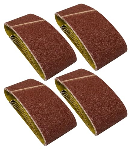 Dapetz ® Sanding Belt 100mm x 610mm, Sander Belts 40 Grit for Belt Sander, for Grinding, Sharpening and Derusting (20 Pieces) Coarse Sander Sheets Sanding Belts Compatible with Makita