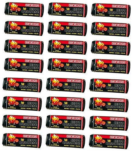 TRONCHETTO SARATOGA GR 1100 STOK 24 PZ ACCENDIFUOCO CEPPO CAMINO STUFA
