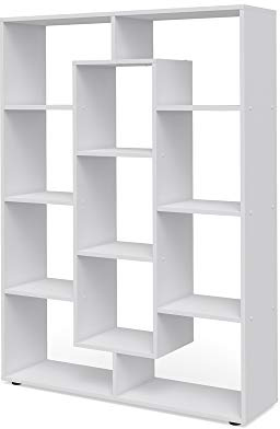 Vicco Raumteiler, Weiß, 107.2 x 143 cm | zur Raumtrennung und flexiblen Aufbewahrung einsetzbar