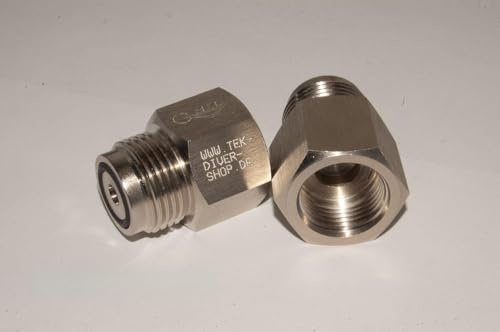 HTD Gewindeadapter Druckluft G 5/8 Innengewinde - Nitrox M26x2 Außengewinde