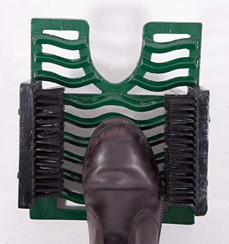 Green Three in One Black Boot Jack Boot Brush and Scraper