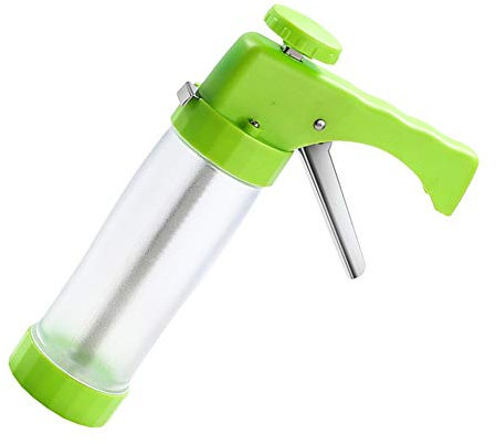 fcya Macchina del creatore del Biscotto di DIY,Pressa per Dolci in Acciaio Inox con 16Ugelli e 6 Muffa,Pressa per Biscotti Sparabiscotti per Decorazioni TortaGreen