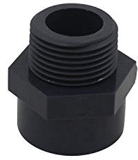 Embout filete pvc male 20 25 32 40 50 63 75 90 110mm embout a visser piscine raccord mixte pvc manchon fileté pvc (Diamètre Interne 25mm - 3/4 filetage)