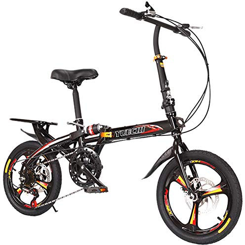 NANANA 16/20zoll Klappräder, Camping Klapprad mit Tragegriff, Damen Faltrad Mini Einzelgeschwindigkeit Bike Studenten Fahrrad, Folding City Bike, 2 Größen,16inch