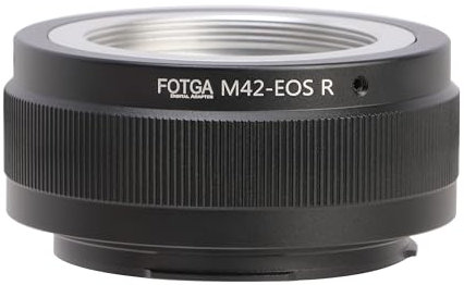 Fotga M42-EOSR Lens Mount Adapter Ring for M42 Screw Lens to Canon EOS R RP R5 R6 RF Mount Mirrorless Camera
