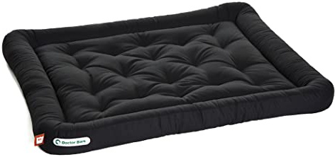 Doctor Bark Hundekissen - orthopädisches Hundebett, 95°C waschbar, hygienisch, robust & bequem (XL - 100x85 cm, Schwarz)