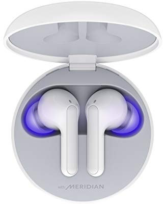 LG TONE Free FN5U Earbuds, UVnano 99.9% Bacteria-Free, Wireless Bluetooth In-Ear Headphones, White