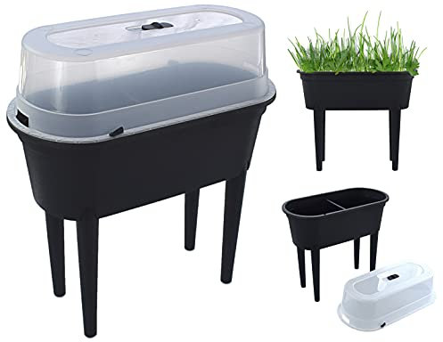 Hochbeet mit Deckel Anzuchttopf Frühbeet Blumentopf Gewächshaus Blumenkasten Kräuterbeet