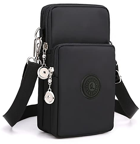 LassZone Women Crossbody Phone Bag Nylon Cross Body Bags Phone Purse Wallet Wristlet Small Shoulder Handbags with Adjustable Strap | Waterproof