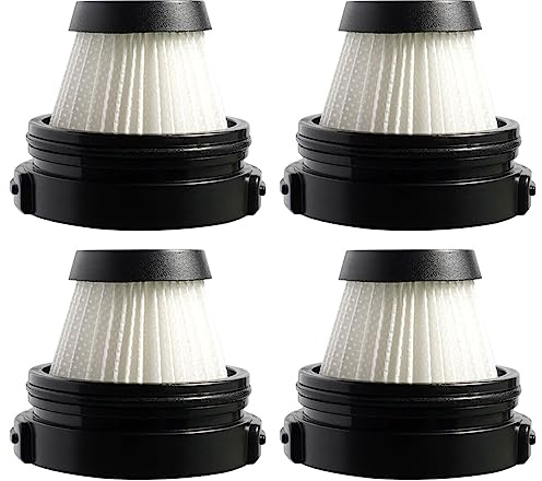 4 Stück Vakuum-HEPA-Filter, Ersatzfilter für Baseus tragbare, leistungsstarke 15000Pa Auto-Staubsauger, 135 W, schnurlose Staubwedel