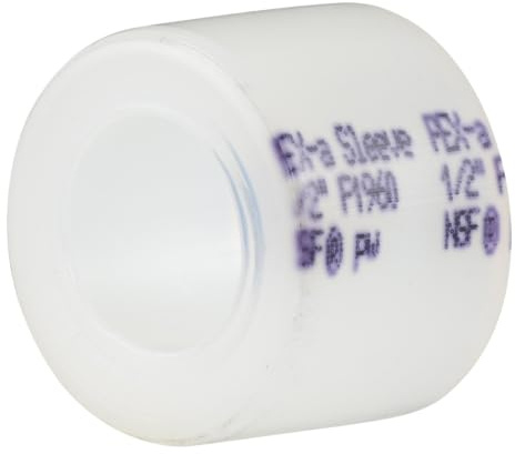 SharkBite Manicotto di espansione PEX-A da 1/2, anello in plastica per raccordi idraulici in ottone e poli, confezione da 25, UA23102A25
