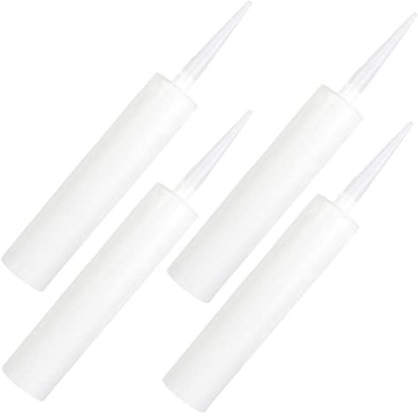 BUGUUYO Remplissez Votre Mastic : Lot De 4 Tubes De Mastic Vides En Plastique Pour Vos Projets