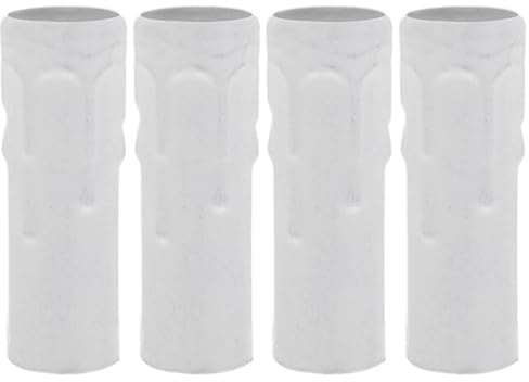 BESTonZON 4 Pièces Manchon De Lampe Bougies Pour Douille De Bougie Couvercle Douille D'Ampoule Candélabre Lustre Manchon Bridage E12 Ampoule Candélabre Base