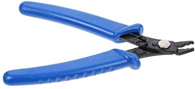 NUOBESTY Blue Handle Bead Setting Pliers Carbon Steel Jewelry Making Tools for Bracelets Pearls Beads Crimping Tool