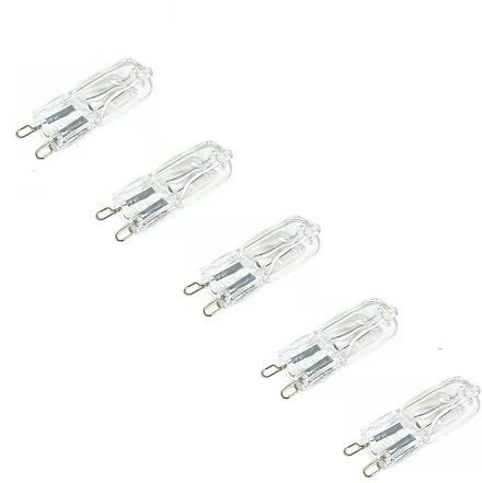 DLEDMOP Lampadine Alogene G9 Lampadina Alogena 220V 40W Dimmerabile Bianco Caldo Lampadina 60W Alogeno Lampada Delle Capsule Per Luci Di Segnalazione E Iluminazione Da Cucina,60W,5PCS
