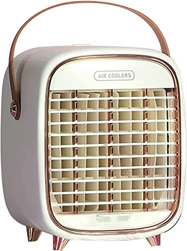 Air Conditioner Portable Fan Air Air Cooling Fan Spray Conditioning Desktop Fan Mute Conditioning Mini Small Cooling Water Fan Desktop Ornament White Decorations For Home