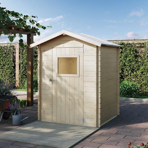 Casetta in legno Carmine 1,5x1,5 M con porta singola finestrata