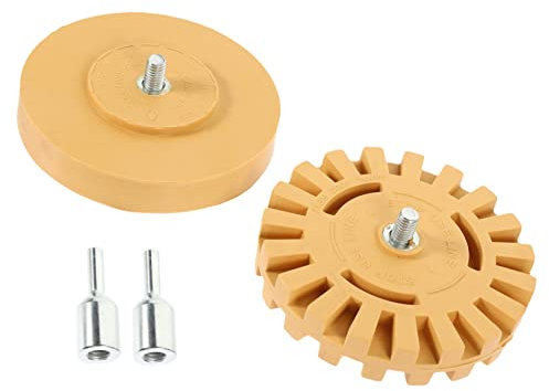 Hoement 2pcs Vinyl Stick Remover Wheel Decal Eraser for Car Sticker Removal Auto Detailing Supplies